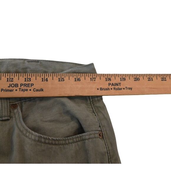 Levis 501 Button Fly Straight Leg Mens 38x32 (33x30 actual) Green Gray - Picture 5 of 7